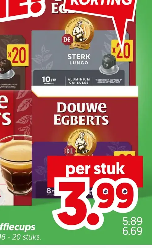 Douwe Egberts koffiecups of Dolce Gusto