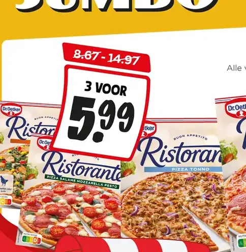 Alle Dr. Oetker Ristorante pizza