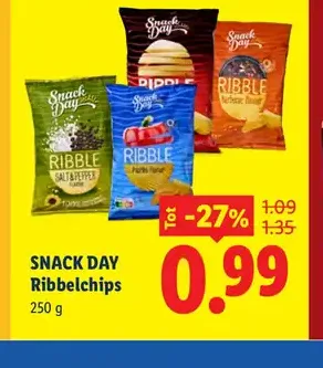 SNACK DAY ribbed chips