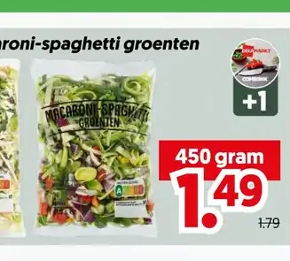 Bami-nasi- of macaroni-spaghetti groenten
